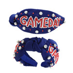 Game Day Headband-Red/Blue