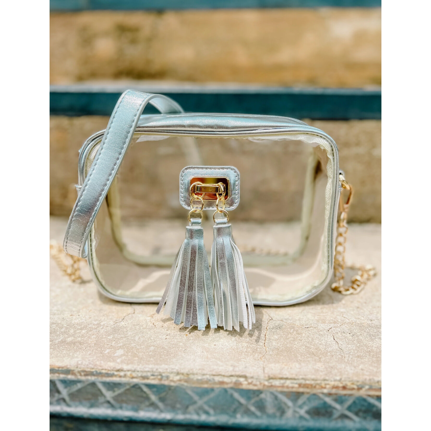 Caroline Hill The Addison Clear Crossbody