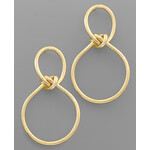 Love Knot Earrings-Gold