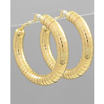 Omega Chain Hoops-Gold