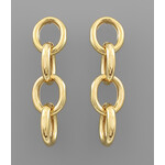 Oval 4  Link Dangle Earrings