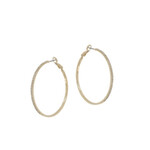 Gold Rhinestone Hoops