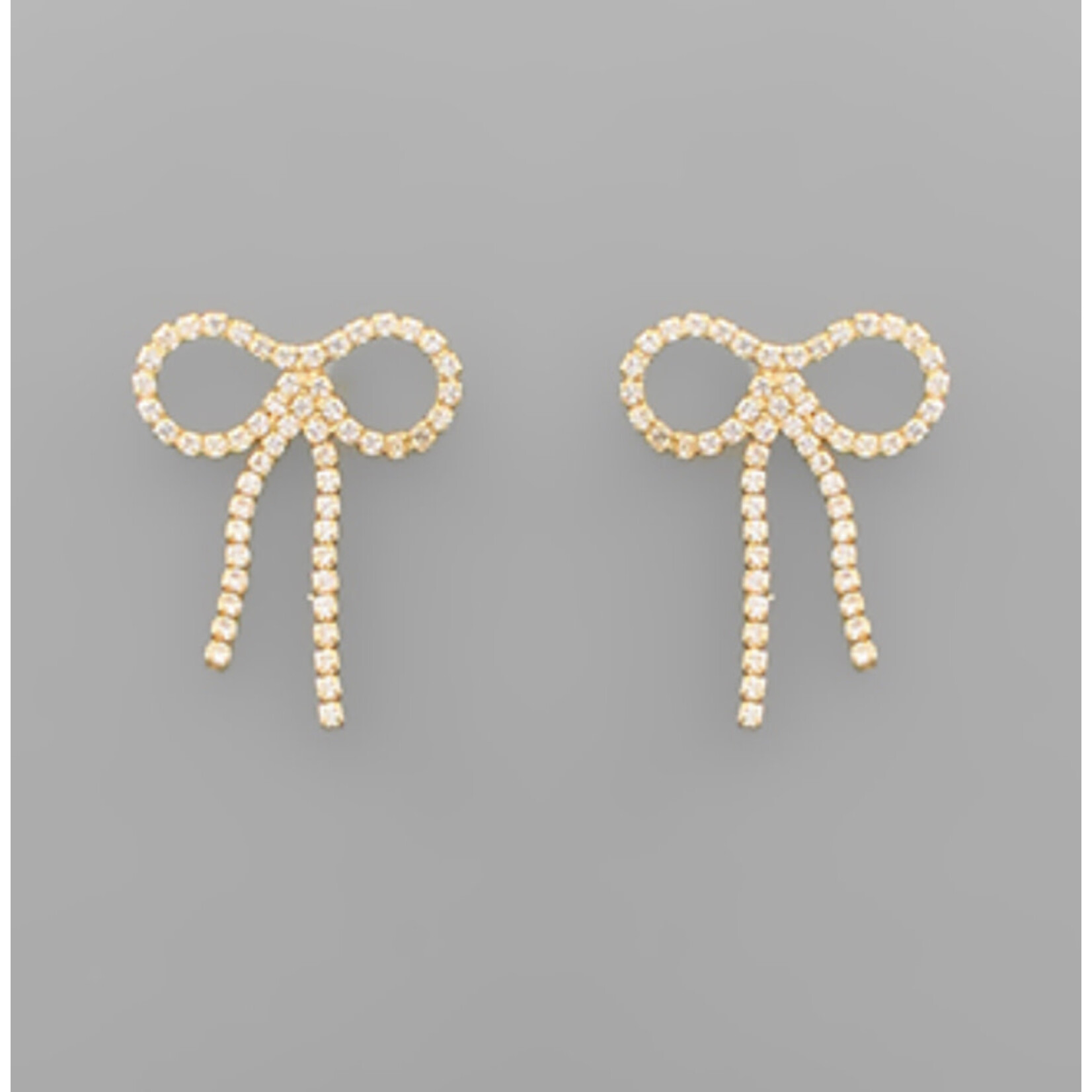 Pave Bow Earrings