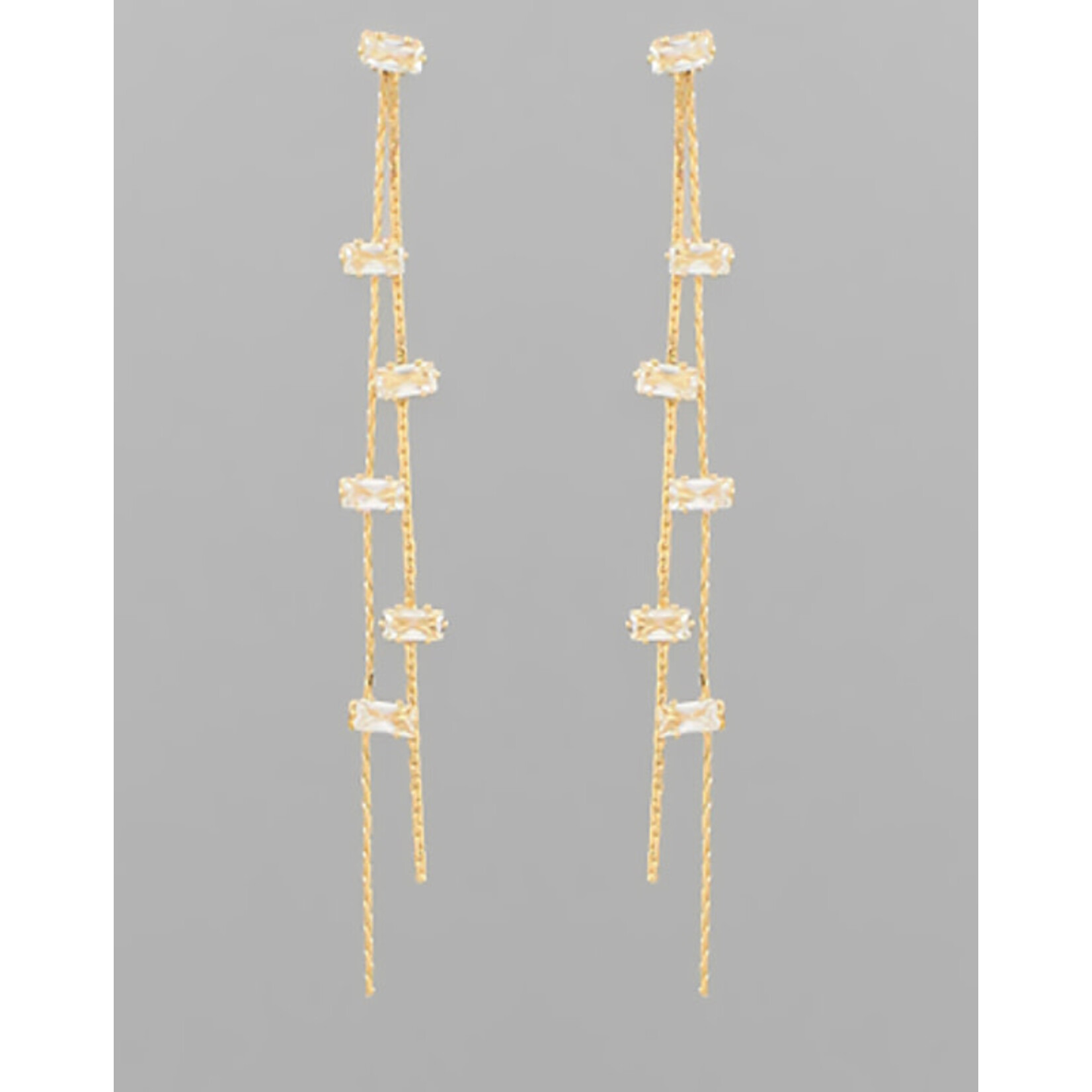CZ Multi Pair Earrings-Gold