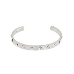 CZ Cuff Bracelet-Silver