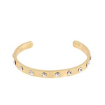 CZ Cuff Bracelet-Gold