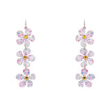 Glitter Flower Earrings