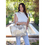 Caroline Hill Melissa Tote Bag- Champagne Pop