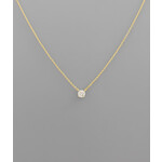 CZ Solitaire Necklace