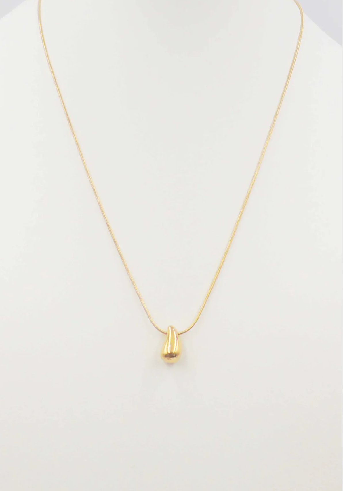 Gold Teardrop Necklace Once Upon A Dress Ridgeland MS Pageant