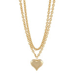 Puffy Heart long Necklace