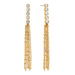 Crystal Linear & Chain Earrings
