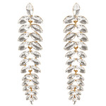 CZ Leaf Earrings