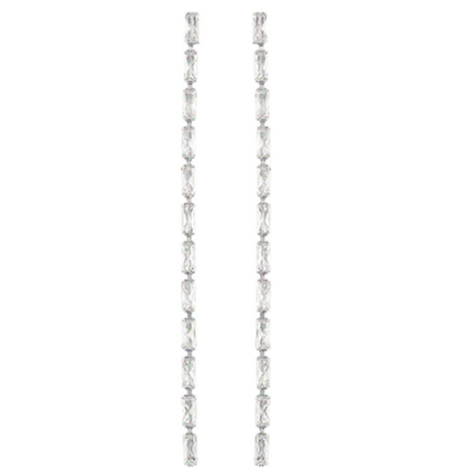 CZ Baguette Drop Earrings