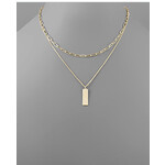 2 Layer Bar Necklace