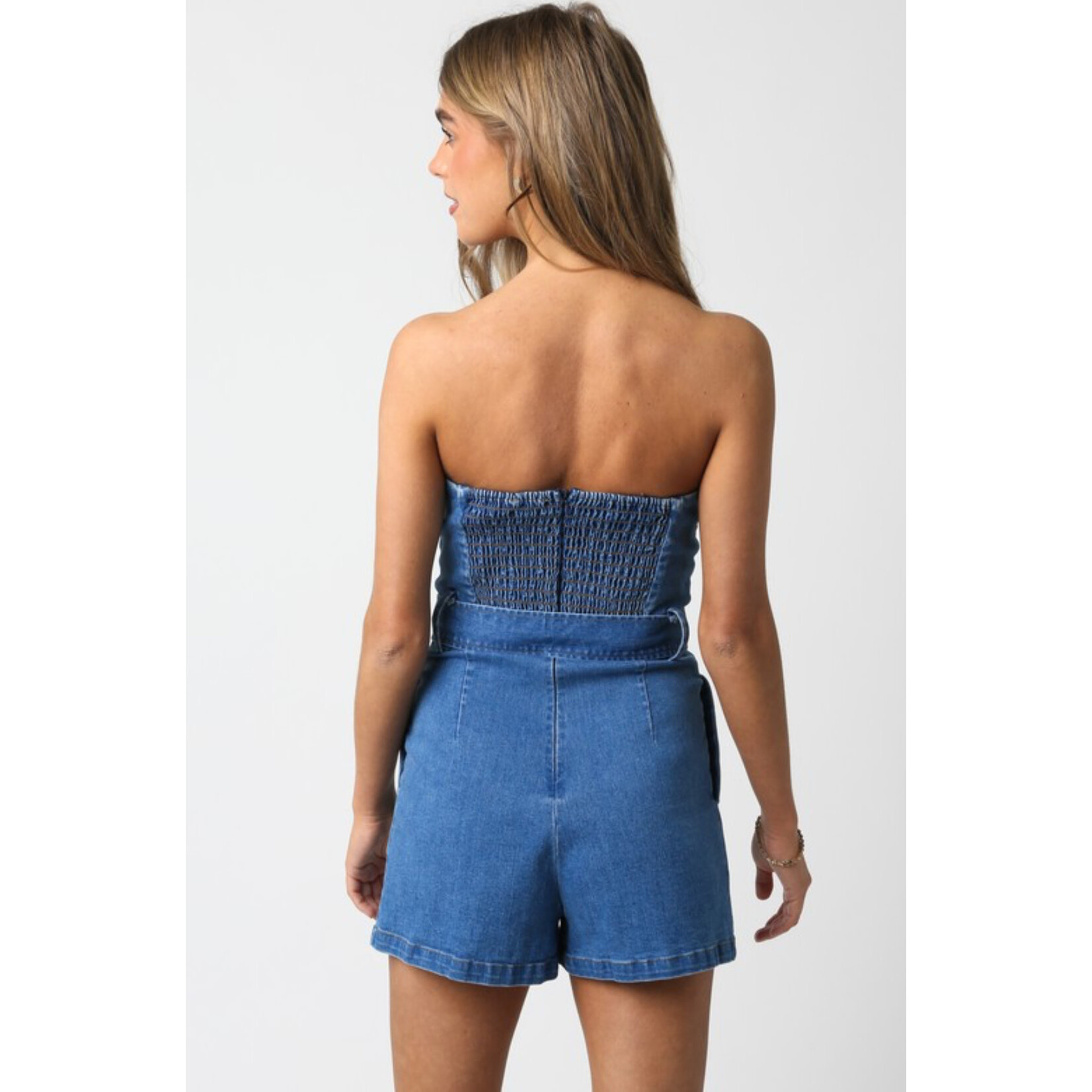 The Harlow Denim Romper