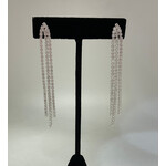 3Row Tassel Earrings-Silver