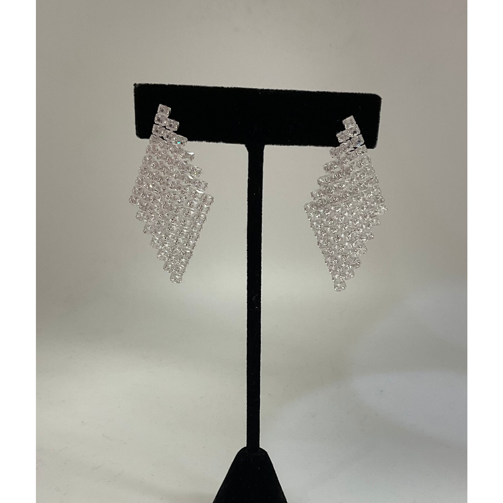 CZ Triangle Earrings