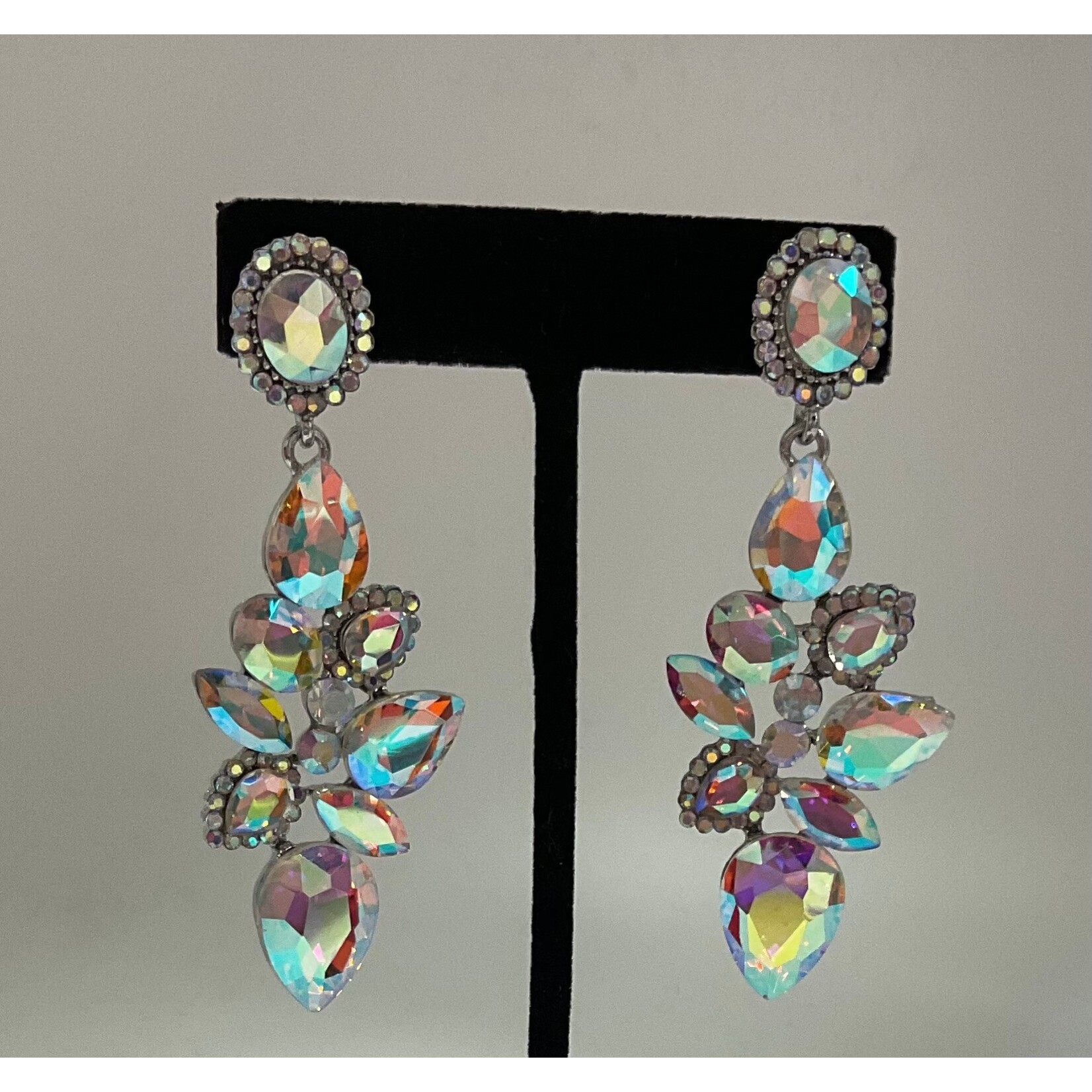 AB Teardrop Stone Earrings