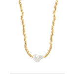 Snake Chain With Baroque Pearl