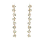 CZ Linear Earrings-Gold