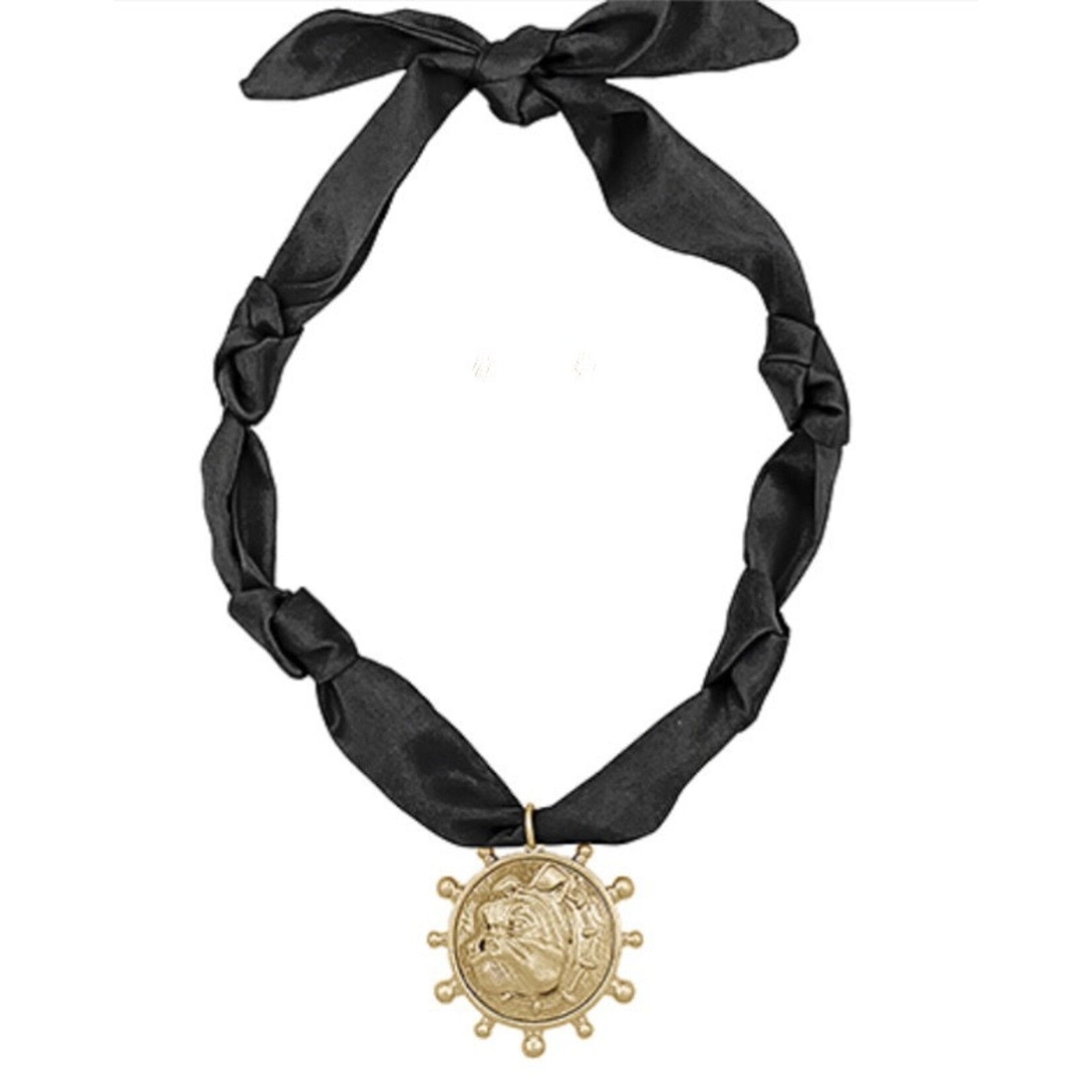 Bulldog Scarf Necklace