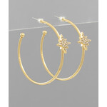 Starburst Hoops - Gold
