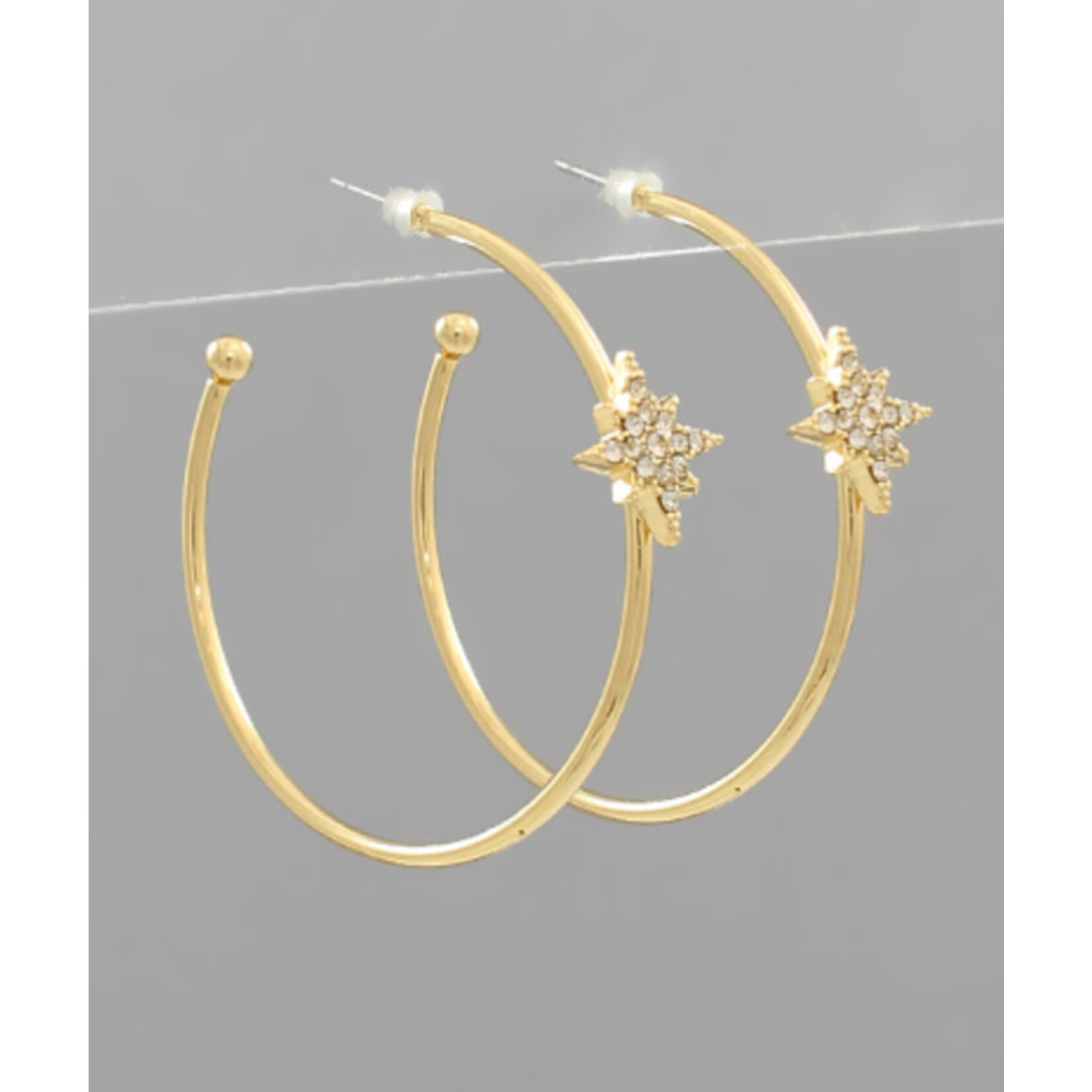 Starburst Hoops - Gold