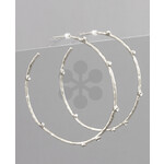 CZ Point Hoops -Silver