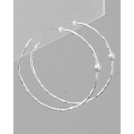 Silver CZ Hoops