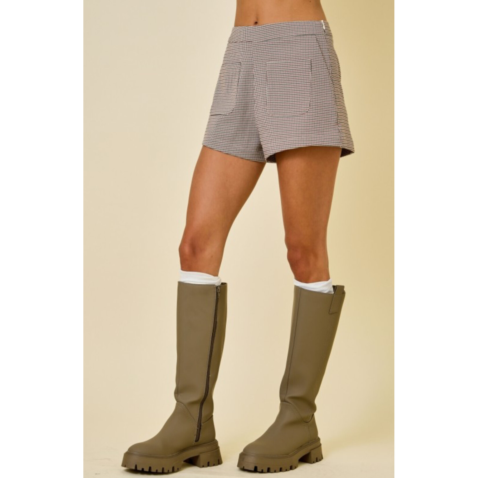 Houndstooth shorts