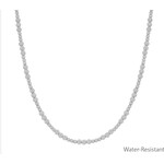 Silver Bead Necklace-WATERPROOF