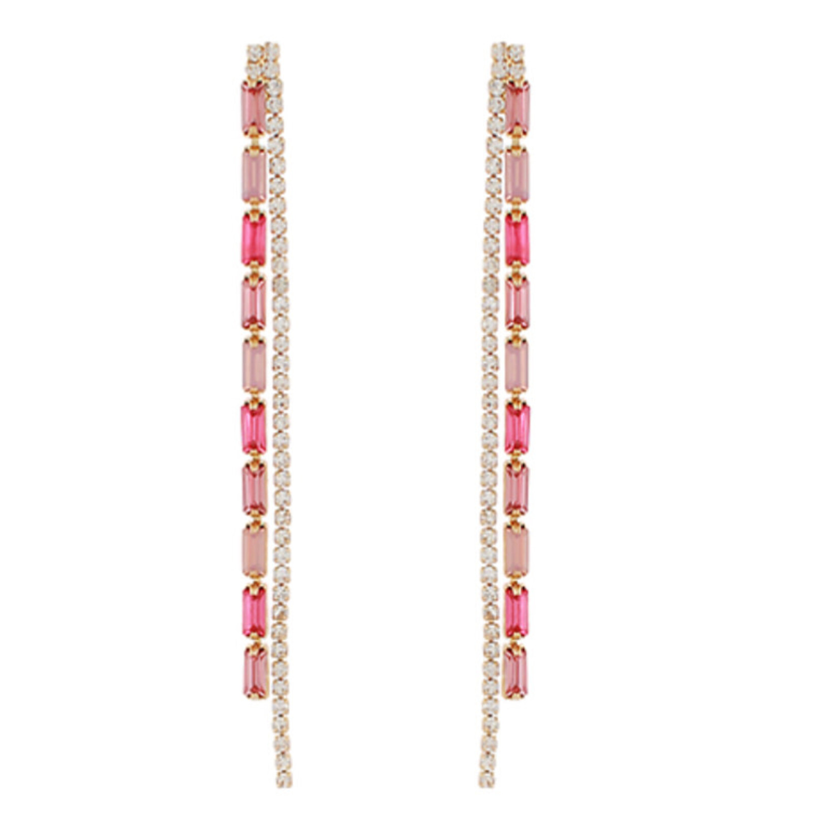 Fuchsia Linear Earrings