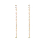 Crystal Station Drop Earrings