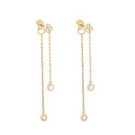 Cluster Crystal Chain Earrings