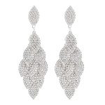 Golden Stella Marquise Cascade Rhinestone Earrings