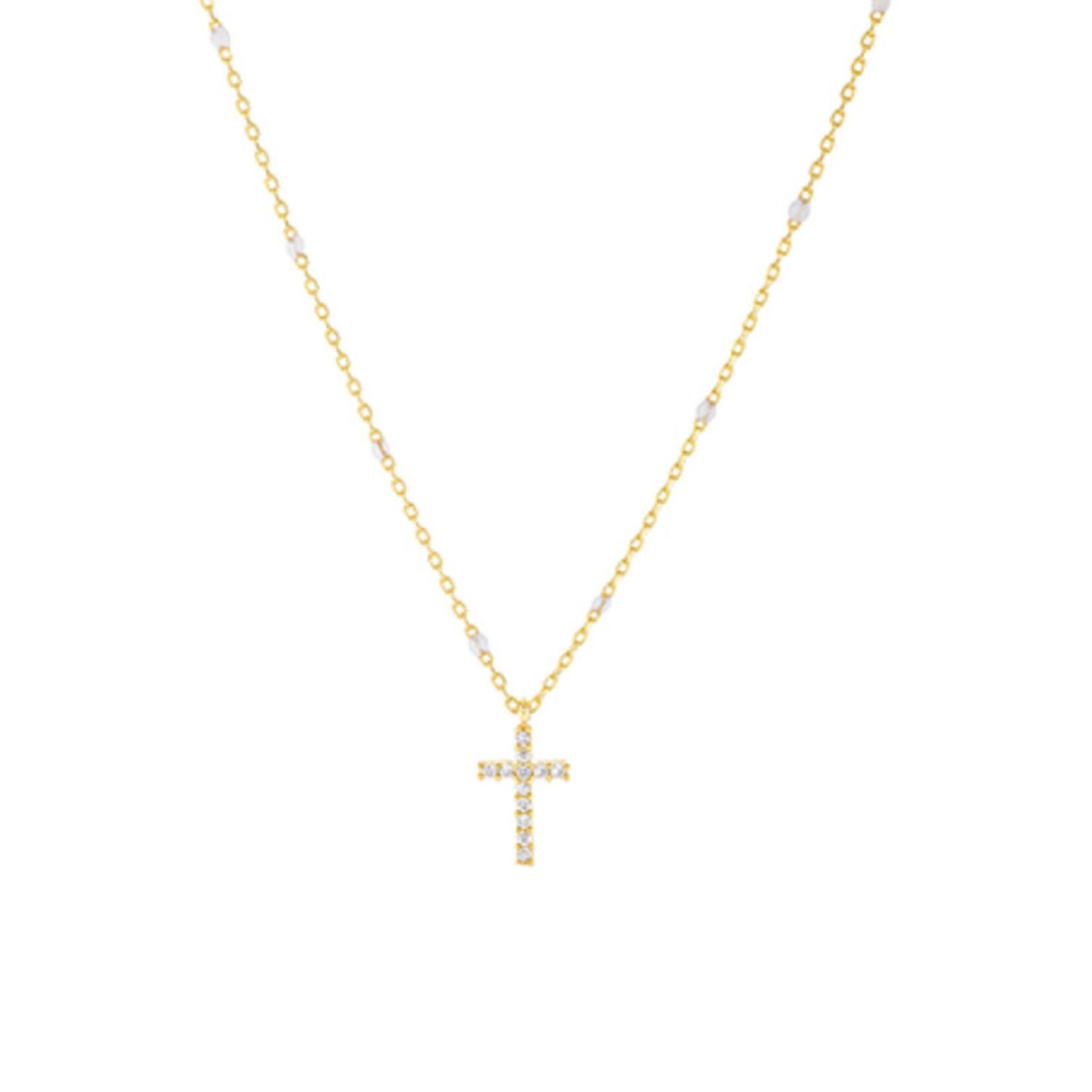 CZ Cross Necklace