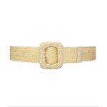 Woven Stretch Belt - Gold