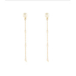 Pearl Linear Drop Earrings
