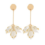 Cluster Petal And Bar Earrings