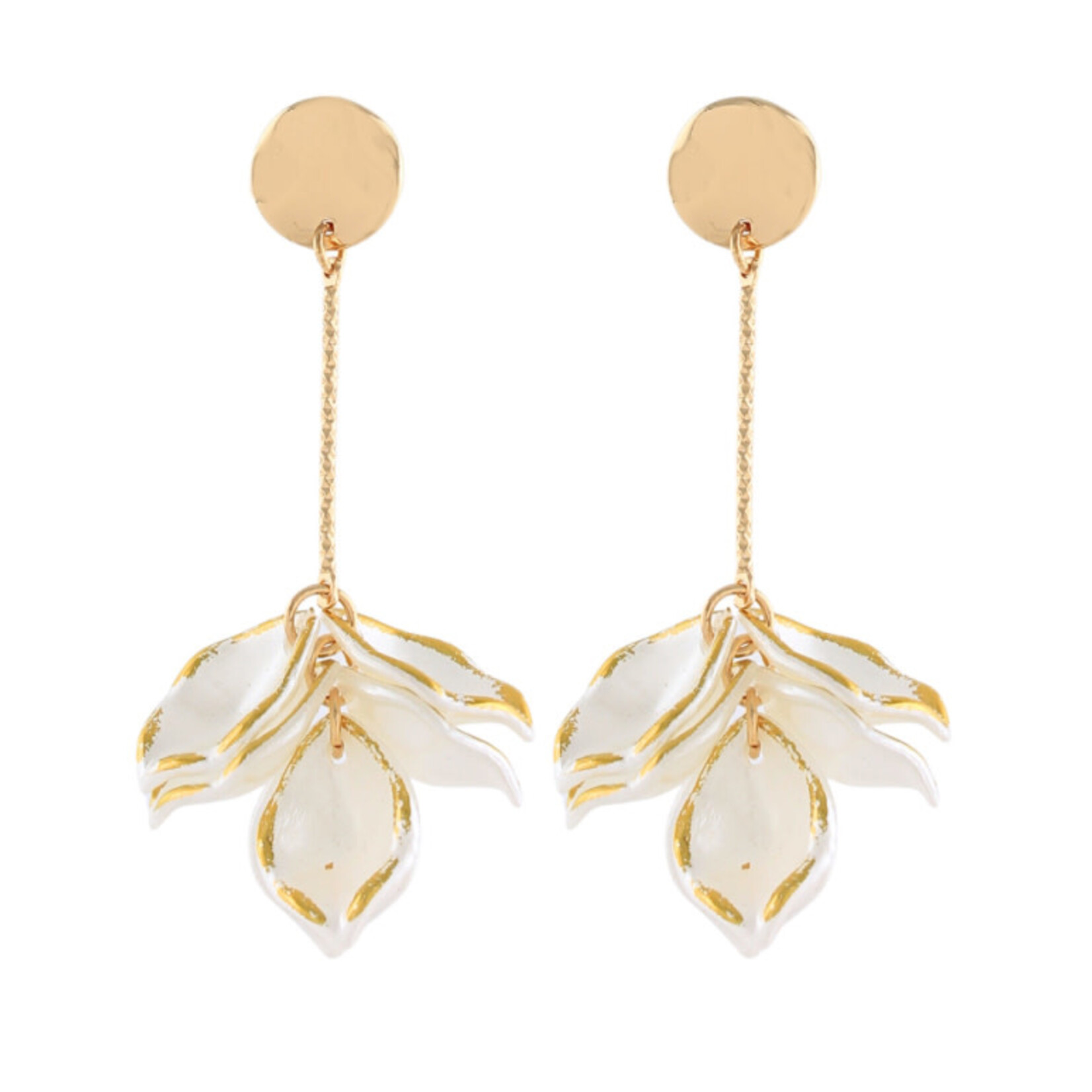 Cluster Petal And Bar Earrings