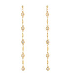 Crystal Station Long Earrings