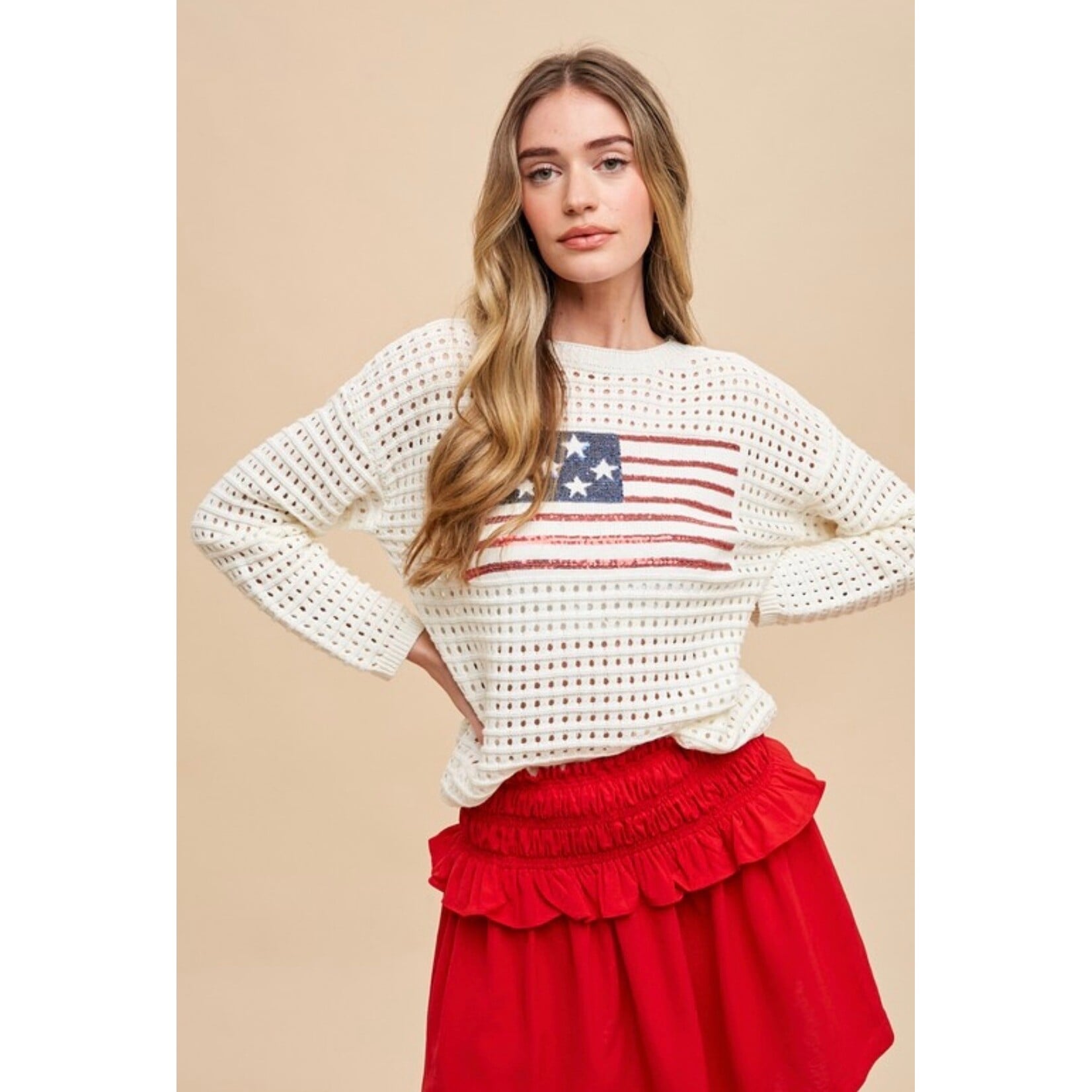 American Flag Sweater