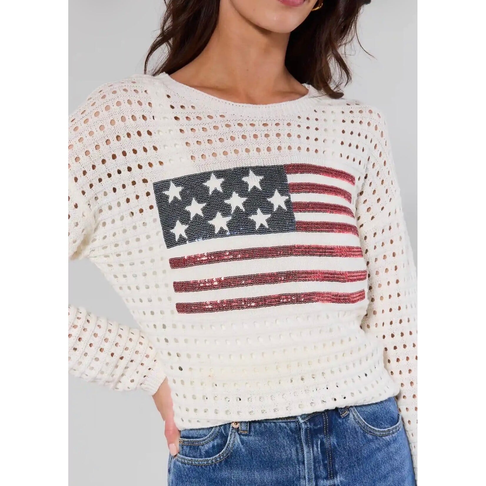 American Flag Sweater
