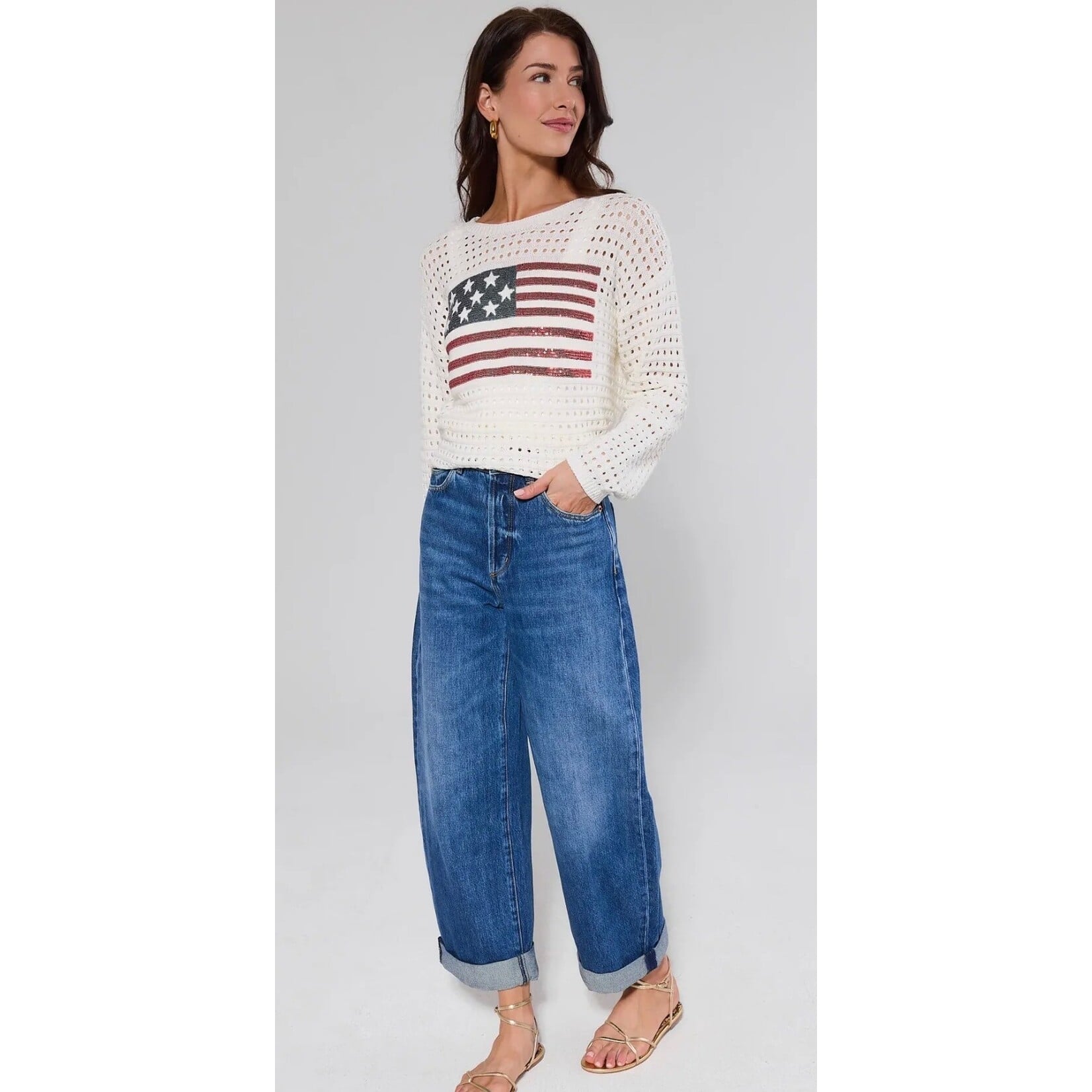 American Flag Sweater