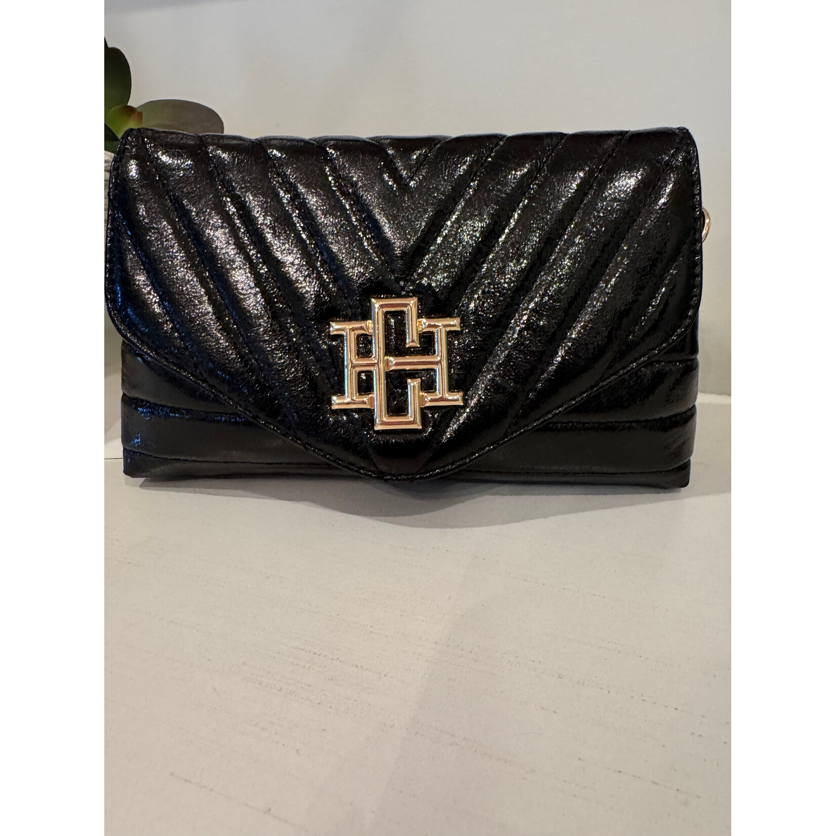 Caroline Hill Brandy Cossbody-Glimmer Black