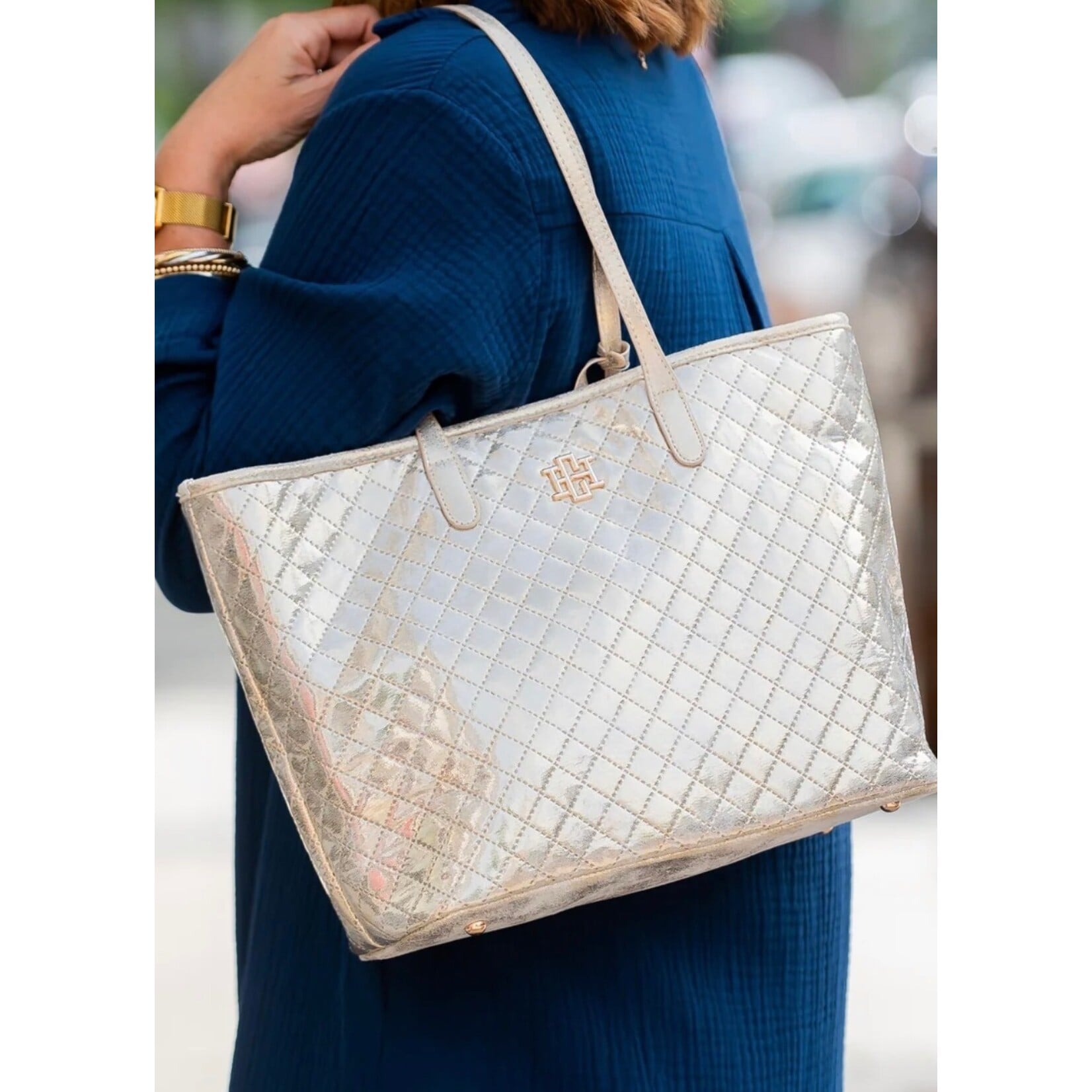 Caroline Hill  Sheffield Tote-Champagne Pip