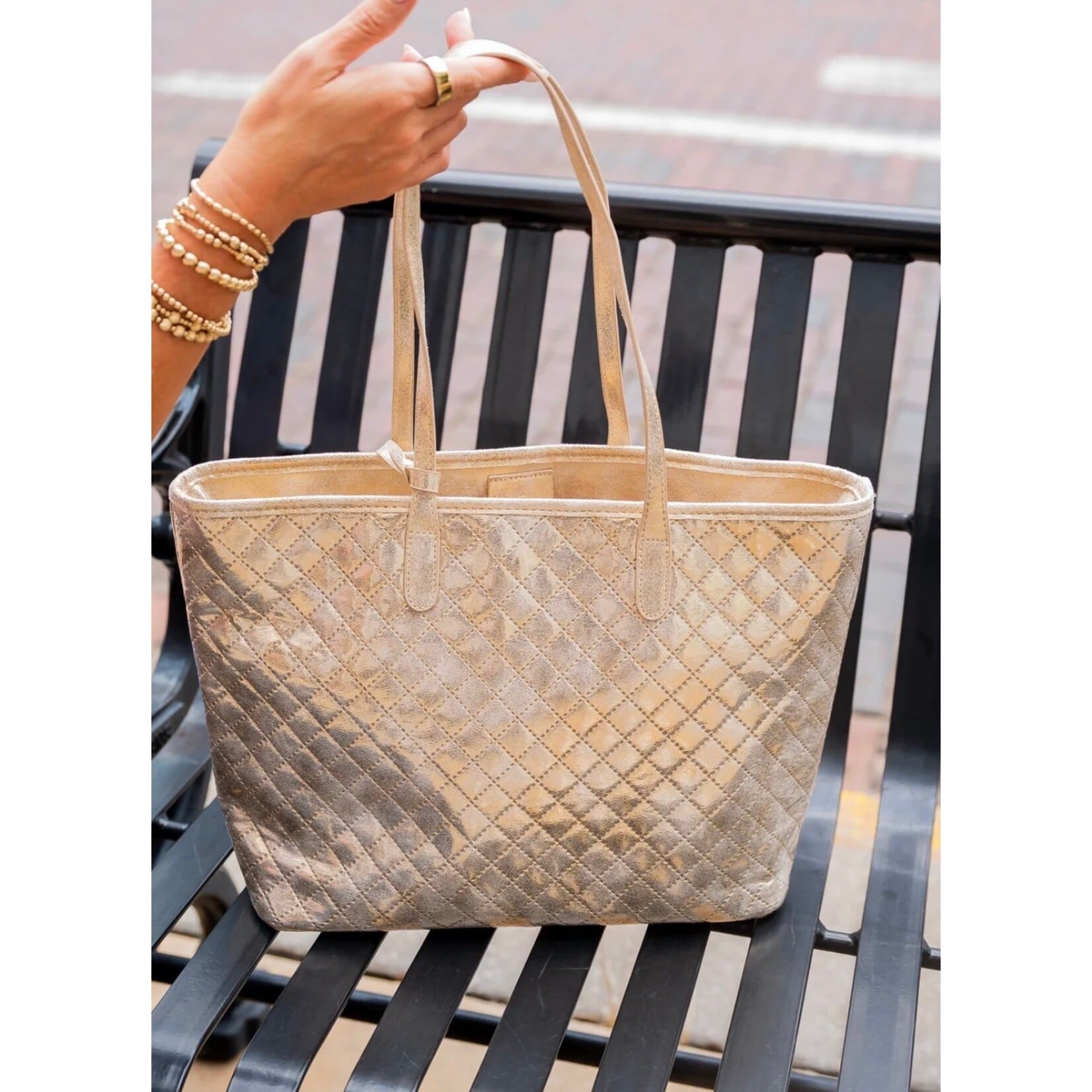 Caroline Hill  Sheffield Tote-Champagne Pip