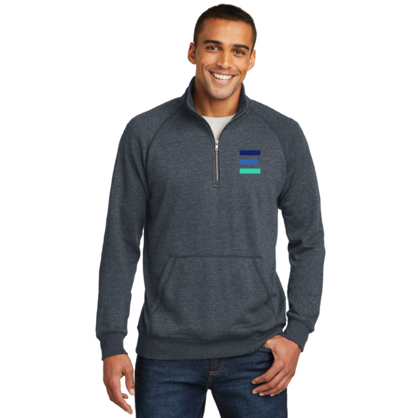 THE EDGE Adult Medium Weight 1/4 Zip Pullover