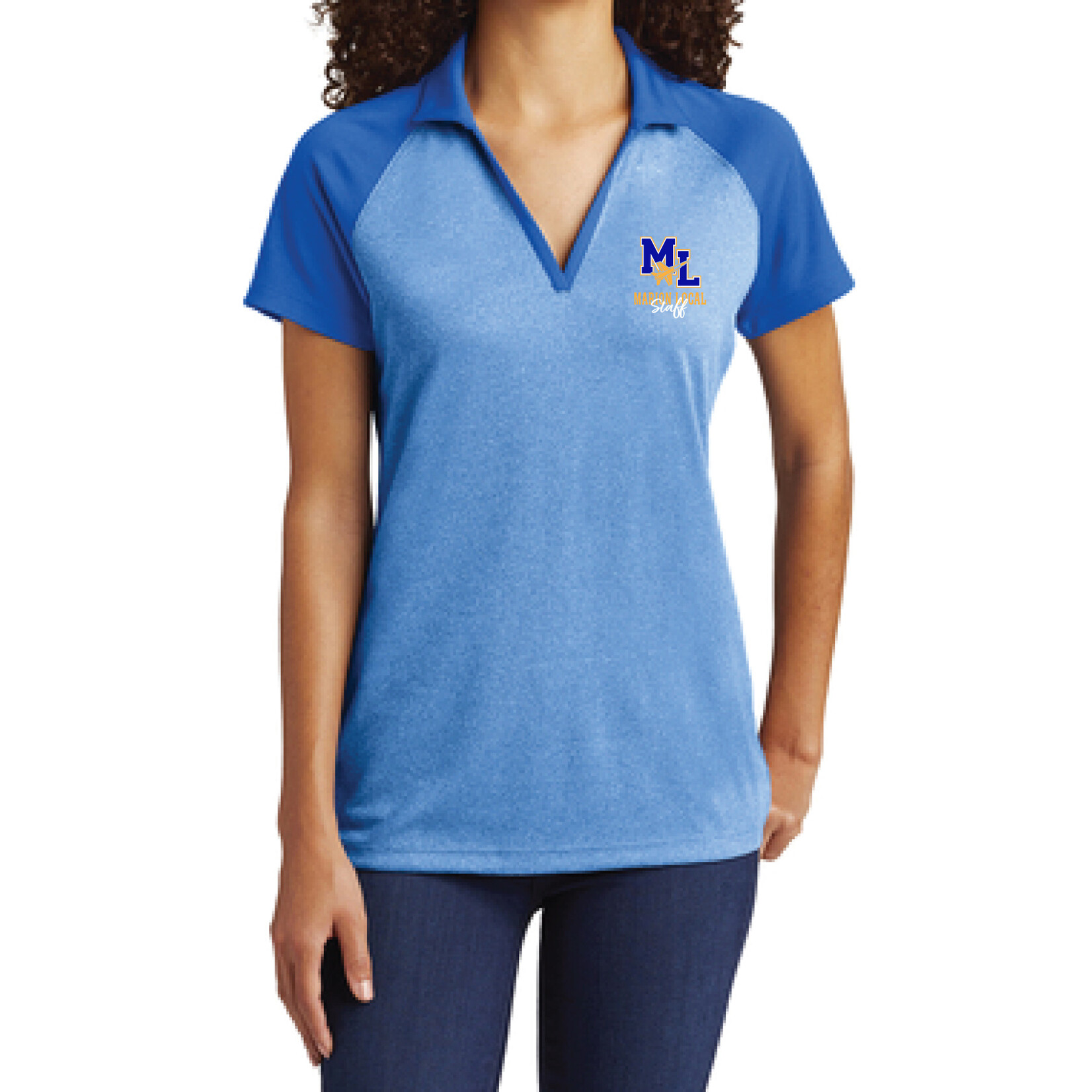 ML - STAFF -  Ladies Colorblock Polo  LST641
